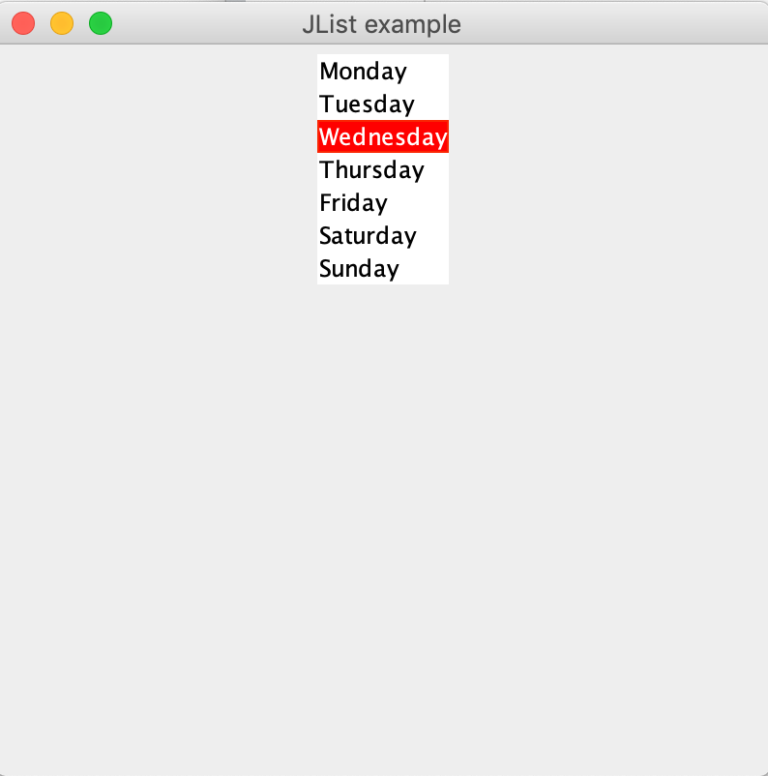JList một trong những component quan trọng nhất của Swing Deft Blog
